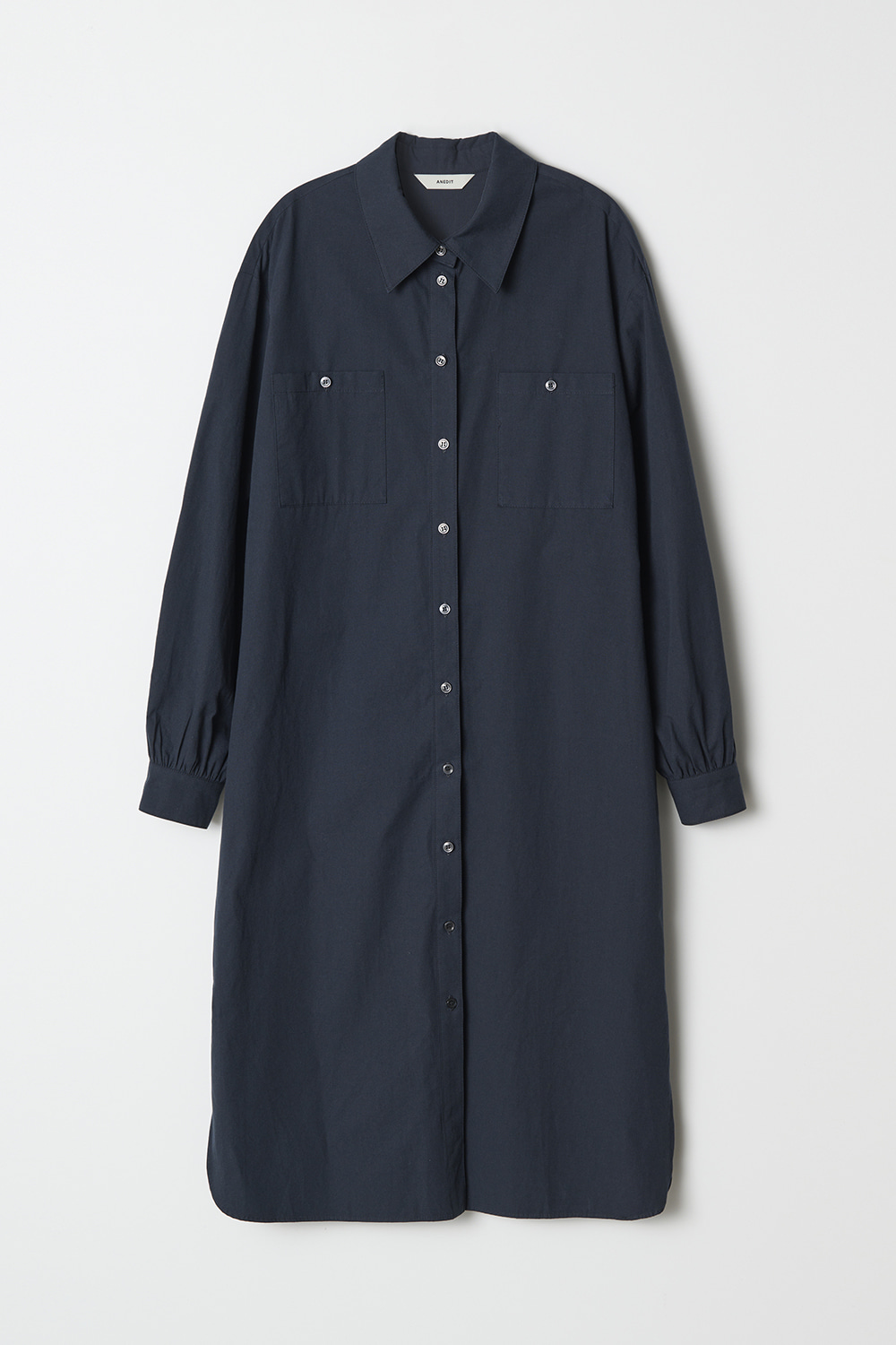 [10/14예약발송]Two Pocket Shirt Dress_Fog Navy
